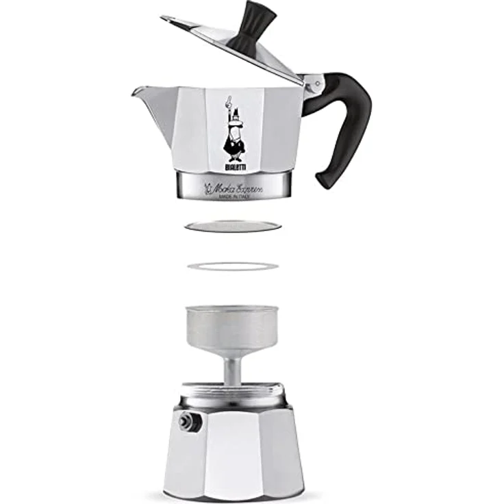 Bialetti Moka Express Espressokocher, Aluminium, Silber, 12 Tassen – Bild 3