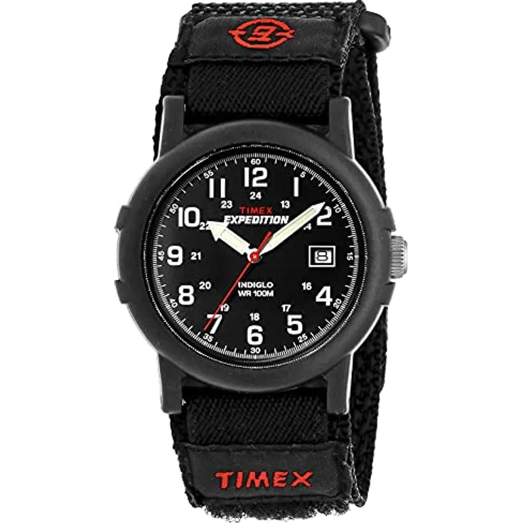 Timex Men's Expedition Camper, 38mm Fast Wrap Uhr mit Nylonarmband, 50m Wasserschutz, Quick-Set Datumsanzeige