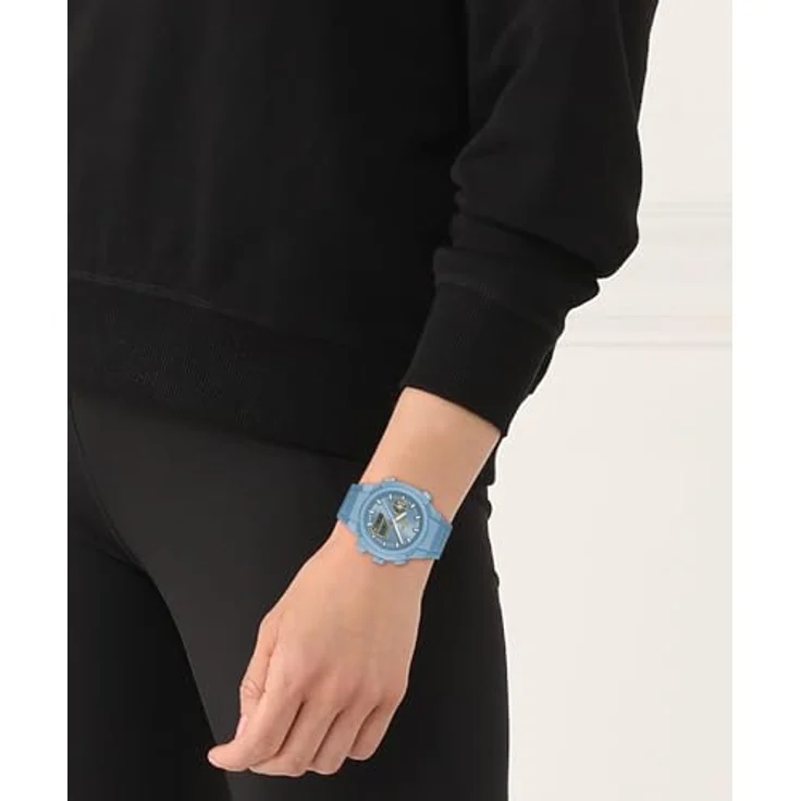 Lacoste LC33 Analoge-Digitale Multifunktions-Quarzuhr für Damen mit blauen Silikonarmband, 40mm TR90 Gehäuse, Wasserfest bis 10ATM, Weltzeituhr, Stoppuhr, Countdown-Timer – Bild 5
