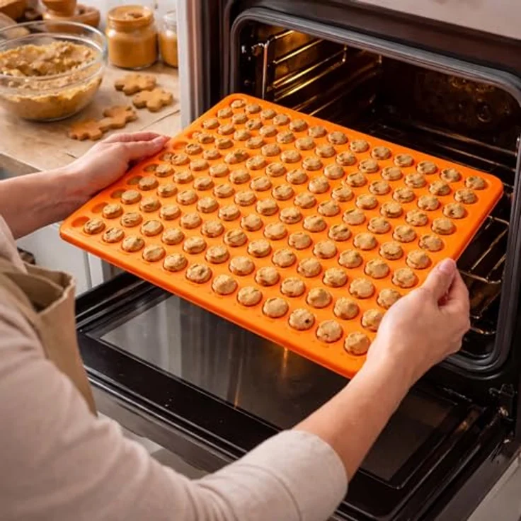 2 Stück Silikon Backunterlage Teigmatte Backmatte Teigunterlage Ausrollmatte – Bild 7