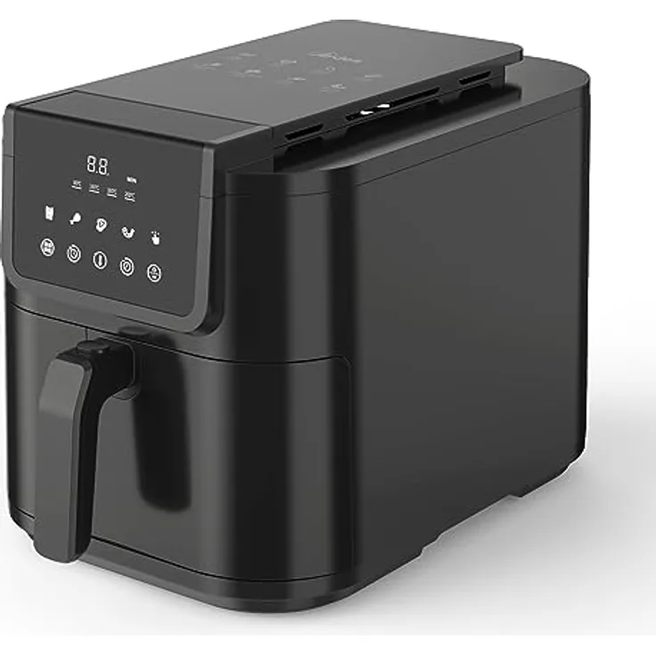 ARDES - ARFRYA05L Luftfritteuse Fritteuse INFINITY 8L - Slim Airfritteuse XL Hohlraum Super tief aus Metall Kapazität 8 Liter - AirFryer mit digitalem Touchdisplay und Timer 60'