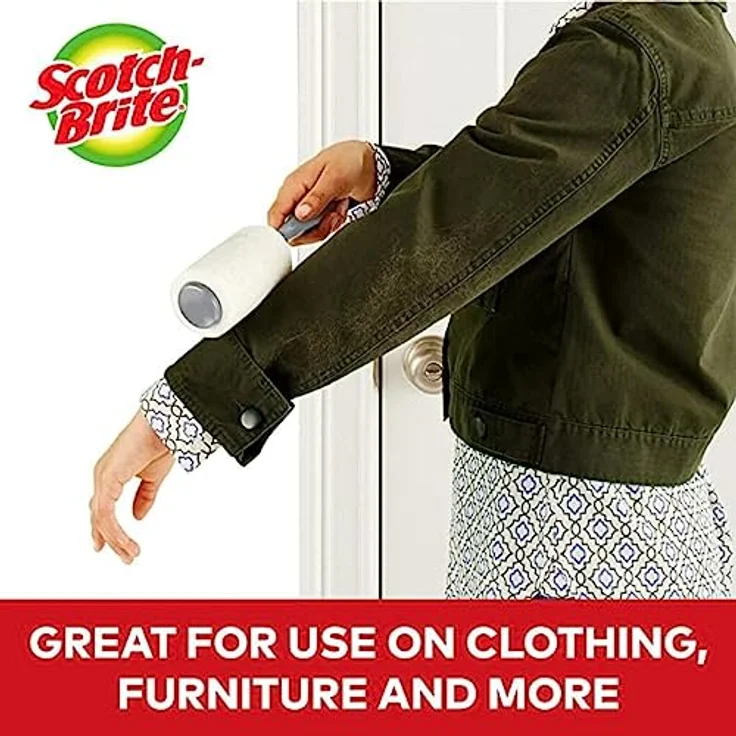 Scotch-Brite Everyday Clean Ersatz-Fusselrolle, 3x56 Blatt, Weiß – Bild 2