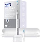 Oral-B Pulsonic Slim Luxe 4500 platin 4500 Elektrische Zahnbürste Schallzahnbürste Weiß, Silber - Preisvergleich