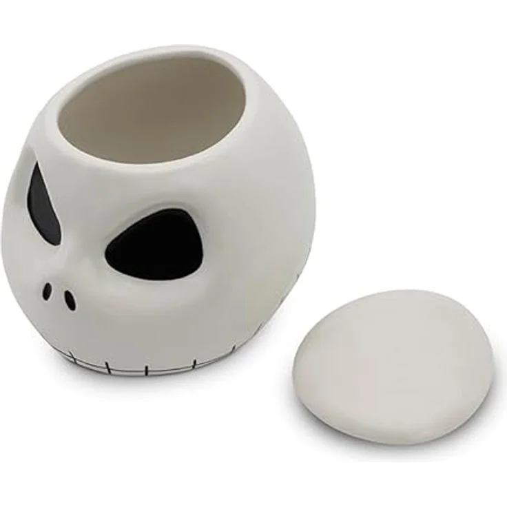ABYSTYLE The Nightmare Before Christmas Keksdose Jack Skellington, Keramik in Form des Kopfes von Jack Skellington, 22 x 20 x 17.5 cm, offiziell lizenziertes Produkt – Bild 3