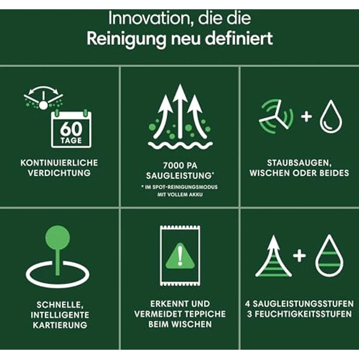 iRobot Roomba 205 DustCompactor Combo - Staubsauger-Roboter - ClearView LiDAR - 7000Pa - 180 mins - SmartScrub - Umfährt Hindernisse - App - Schwarz – Bild 2