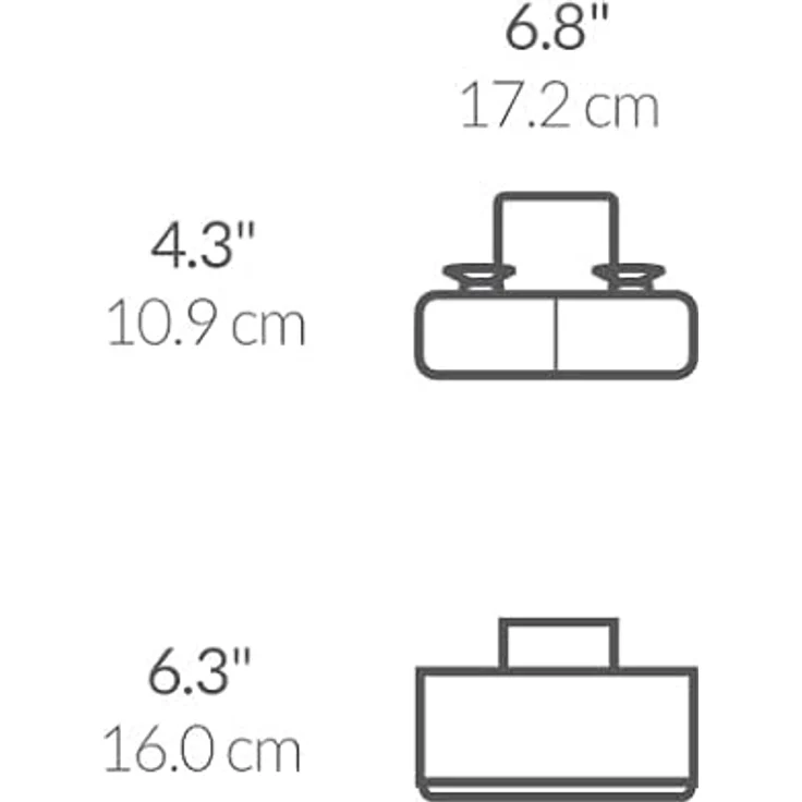 simplehuman schmaler Waschbecken Caddy, gebürsteter Stahl, 5 Jahre  – Bild 5