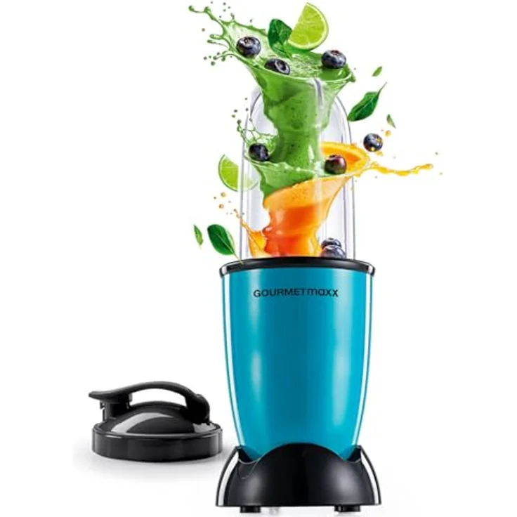 GOURMETmaxx Mixer Mr. Magic, Standmixer mit 400W, 500ml Fassungsvermögen, 8 Funktionen für Smoothies, Dips und Soßen, leicht zu reinigen, 4-tlg. Zubehörset – Bild 1
