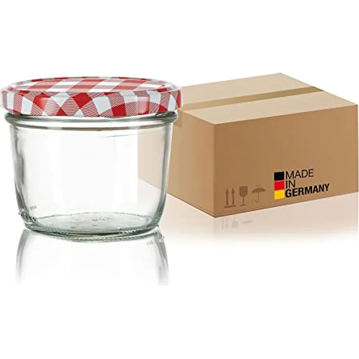 Thats Shopping 12x Einmachgläser 230 ml für Pasteurisierung TO 82 Marmelade – Bild 2
