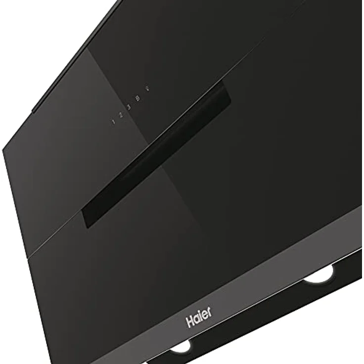 Haier HADG9DCS56B Dunstabzugshaube/Kopffreihaube / 90 cm/hON-App/LED Touch/Timer/Um- und Abluftbetrieb/Stahl und Glas in schwarz – Bild 5