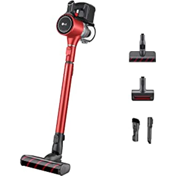 LG Cord Zero Slim A9K-SLIM1R, kabelloser Staubsauger, rot – Bild 1