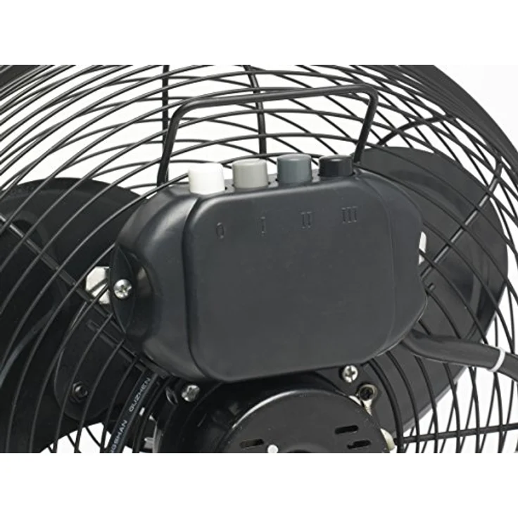 Bestron Bodenventilator im Retro-Stil, Vertikal verstellbar, Höhe: 39 cm, Ø 35 cm, 55 W, Schwarz – Bild 2