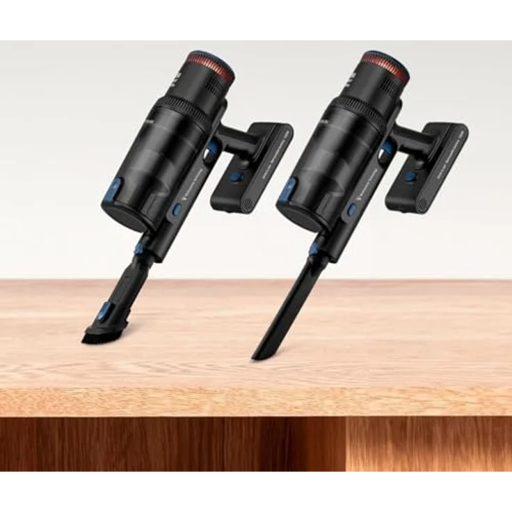 Ufesa U7 Digital Pro Akku-Staubsauger, 500W, Digitaler Brushless-Motor, 29,6V, 80 Min Laufzeit, Multizyklon-Technologie, Digitales Display, Multisurface-Bürste mit Licht, 4 Saugmodi, Zubehör – Bild 5