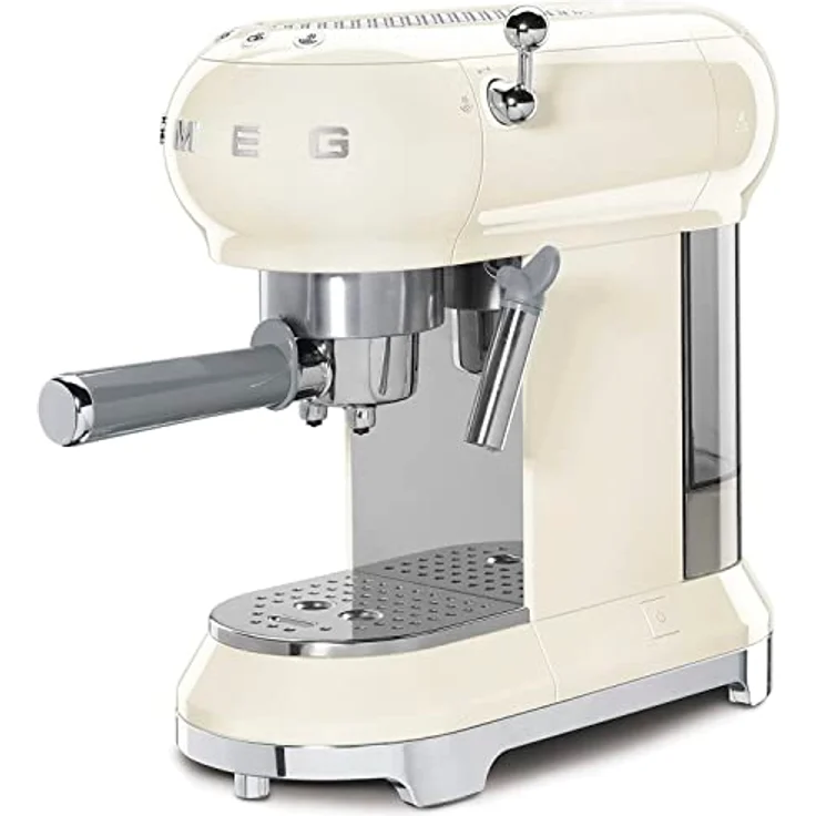 Smeg Espressomaschine 50er Retro Style, creme – Bild 1