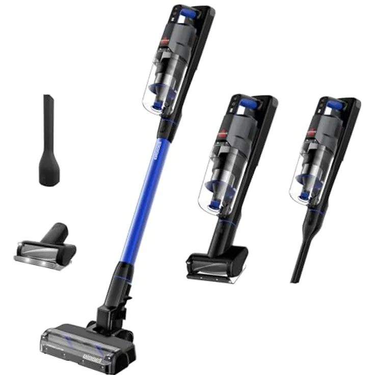 BISSELL PowerClean FurFinder 4089N, Akku Staubsauger mit 200W Motor, HEPA-Filter, 40 Minuten Laufzeit, freistehend, nicht verheddernde Bürstenrolle, FurFinder-Licht