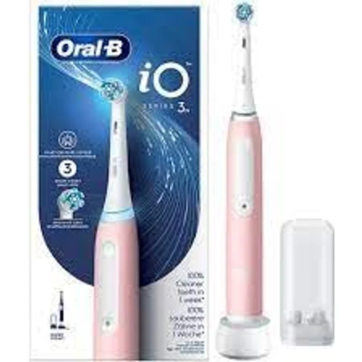 Braun Oral-B iO 3N Elektrische Zahnbürste, Rosa, 1 Bürste – Bild 1