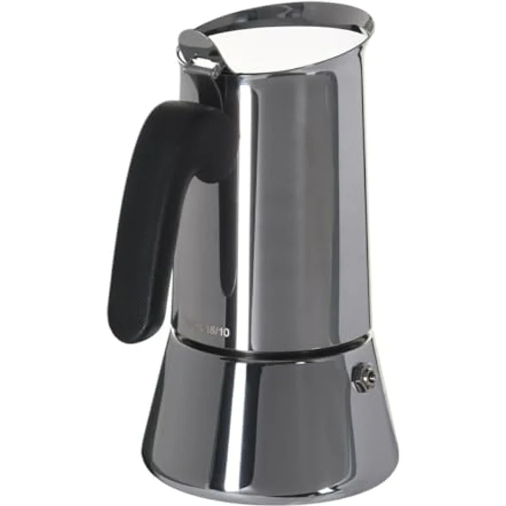Bialetti Zestaw kawiarka New Venus 6 + Perfetto Moka Classic, Espressokanne, Silber – Bild 8