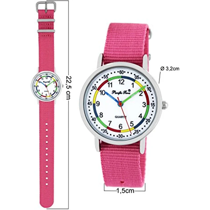 Pacific Time Quarzuhr Kinder Armbanduhr Fußball Fan Sport, Wechselarmband Mix and Match - Gratis Versand – Bild 5