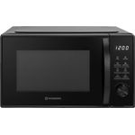Wisberg WB1M25B, Mikrowelle mit 900 Watt Leistung, 5 Leistungsstufen und 8 Automatikprogrammen, freistehend schwarz