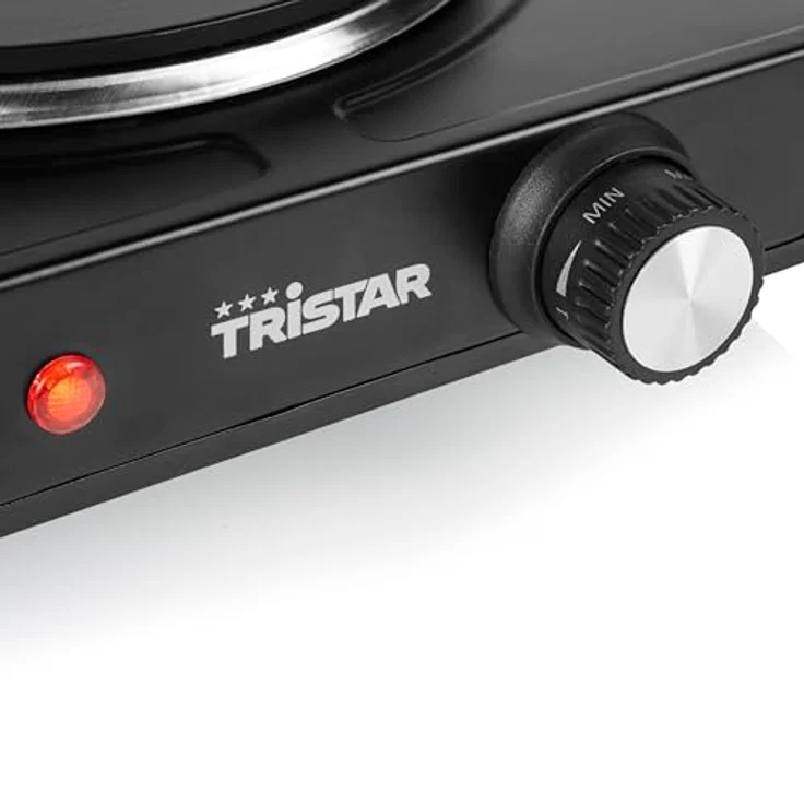 Tristar Tragbare Kochplatte Einflammig - 18,5 cm Durchmesser - Einstellbarer Thermostat - 1.500 W - KP-6151 – Bild 3