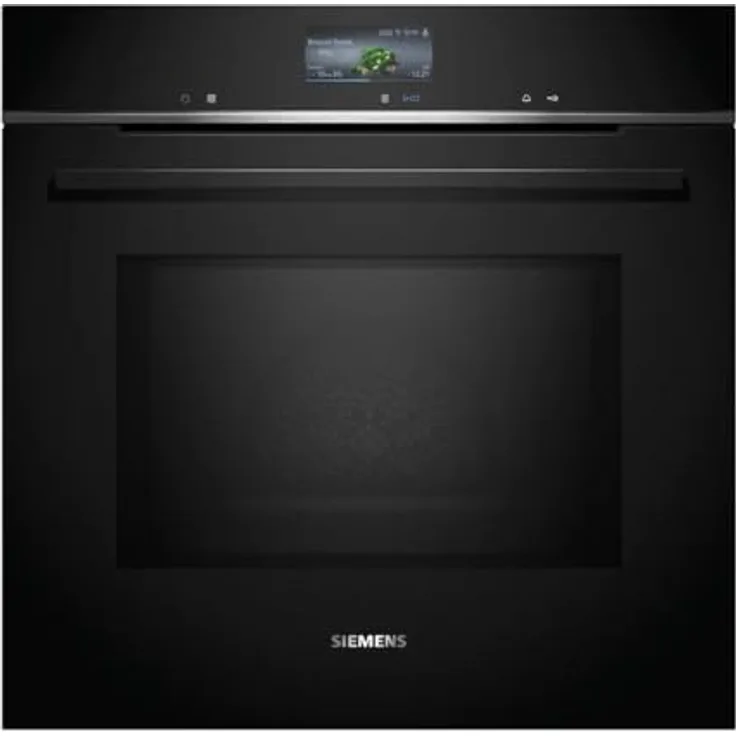 Siemens HM736GAB1, iQ700 Smarter Einbau-Backofen mit Mikrowellenfunktion, 800 W, Schwarz, ecoClean & humidClean Selbstreinigung, Air Fry, cookControl, Farb-Touchscreen