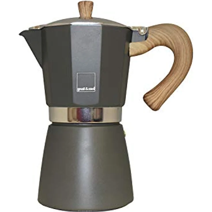 Gnali & Zani VEZ006-IND-GREY Espressokocher, Aluminium, grau – Bild 2