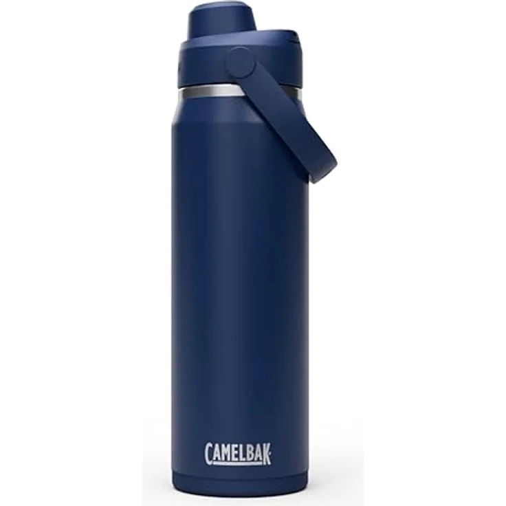 CamelBak Thrive Chug Wasserflasche, isolierter Edelstahl, 750 ml, auslaufsicher, schweißfest, marineblau – Bild 1