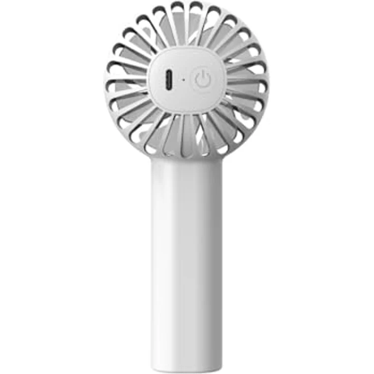 Qware Gaming Handventilator Mini Ventilator mit Akku, 3 Geschwindigkeitsstufen, USB-C und Trageschlaufe, 86 g – Bild 2
