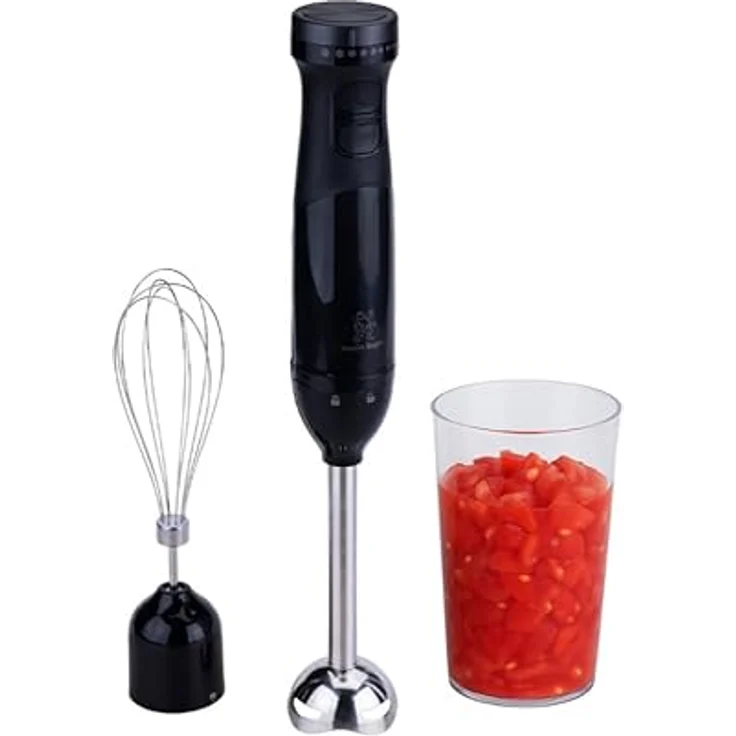Stanley Rogers Stabmixer, 600W mit 9 Geschwindigkeitsstufen, 700ml Mixbehälter und Edelstahl-Doppelklingen-Aufsatz – Bild 1