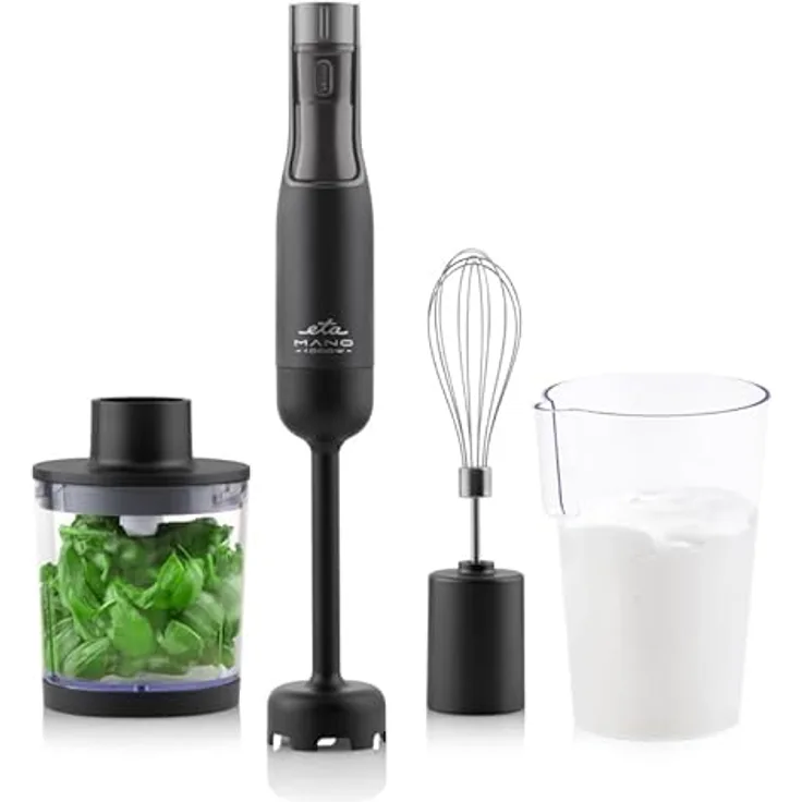 eta Stabmixer ETA321990010, 1000 W, ergonomisches Design, 9-stufige Geschwindigkeitsregulierung, Edelstahlmesser, leicht zu reinigen