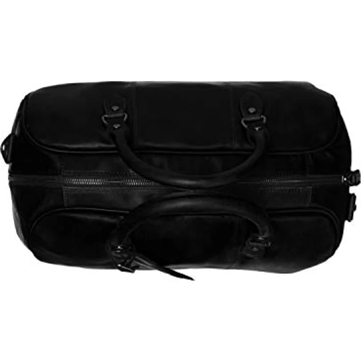 The Chesterfield Brand Wax Pull Up Weekender Reisetasche aus 100% Leder, 46 cm, schwarz – Bild 5