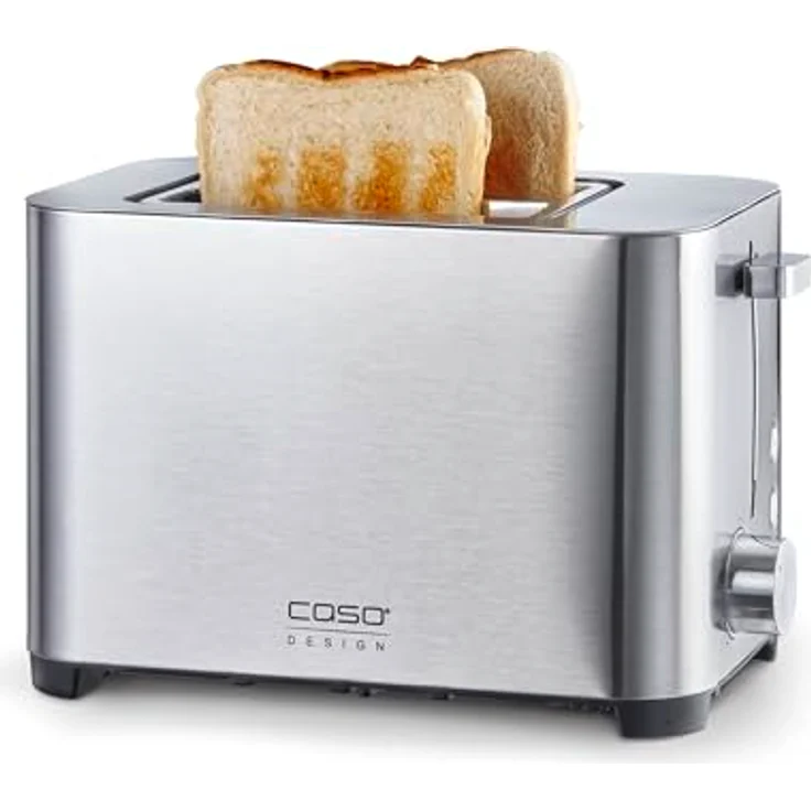 Caso Toaster 1917 Classico T2 Duo Toaster, 2 Scheiben, Silber, 850 Watt, 5 Bräunungsstufen – Bild 2