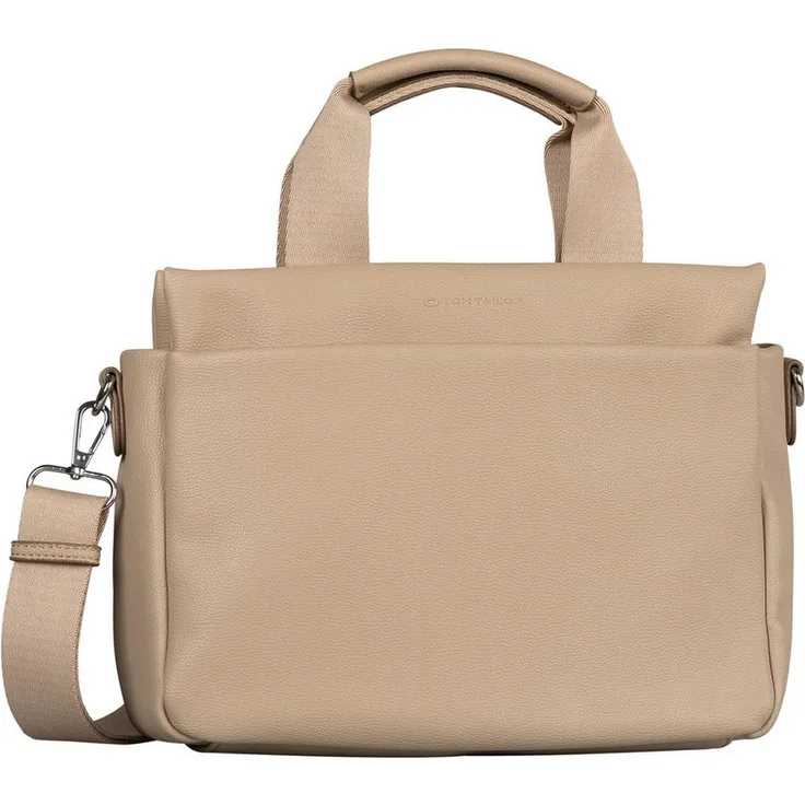 TOM TAILOR Shopper Rella, mittelgroßer Shopper mit Reißverschlusshauptfach, grau