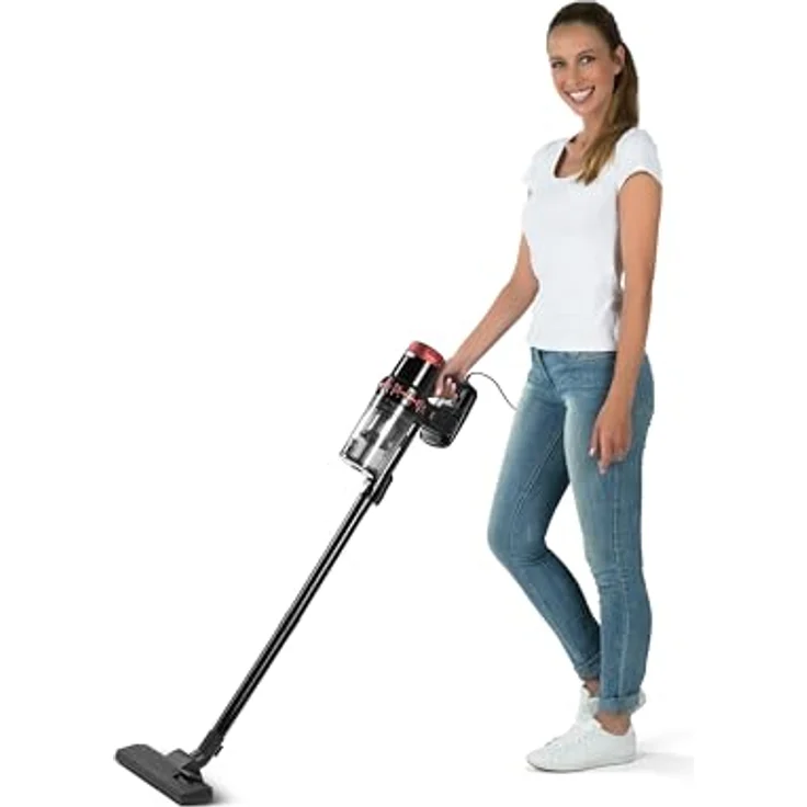 Bob Home Zyklon-Handstaubsauger 2in1, beutellos, 400 W, ergonomisches Design, inkl. Fugen- & Polsterdüse, 1 Liter Staubbehälter – Bild 2