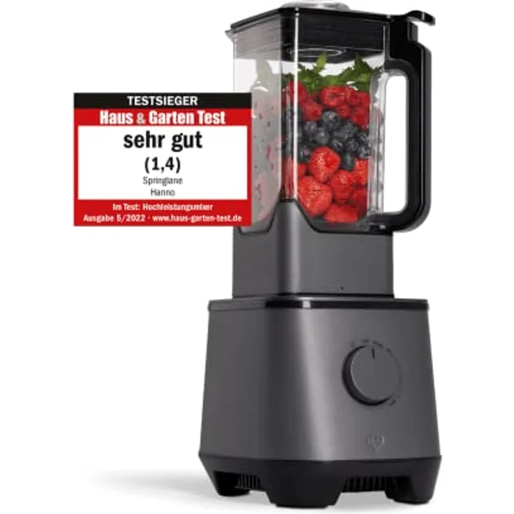 SPRINGLANE Hochleistungsmixer Hanno – Smoothie Maker 2000 W 32000 U/min mit Selbstreinigungsfunktion – inkl. Rezeptheft & Stößel – Bild 1