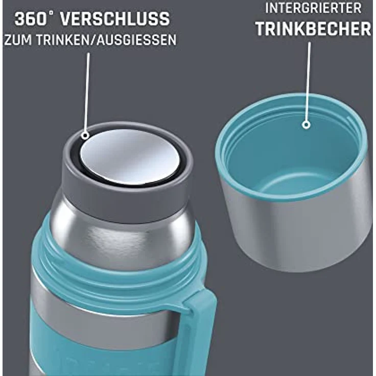 Boddels Isolierflasche Heet 500 ml türkisblau – Bild 3