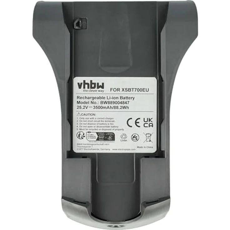 vhbw Akku kompatibel mit Shark IZ483H, QZ162HQBI, QZ162HQDE, QZ162HQLC, QZ162HQPB, 3500 mAh, 25,2 V, Li-Ion, Dunkelgrau – Bild 3