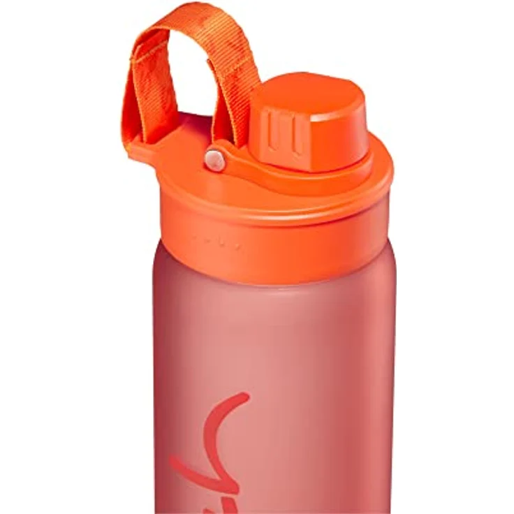 satch Sport Trinkflasche BPA frei 650 ml, Auslaufsicher und Kohlensäure geeignet, für Sport- und Erfrischungsgetränke Orange – Bild 4
