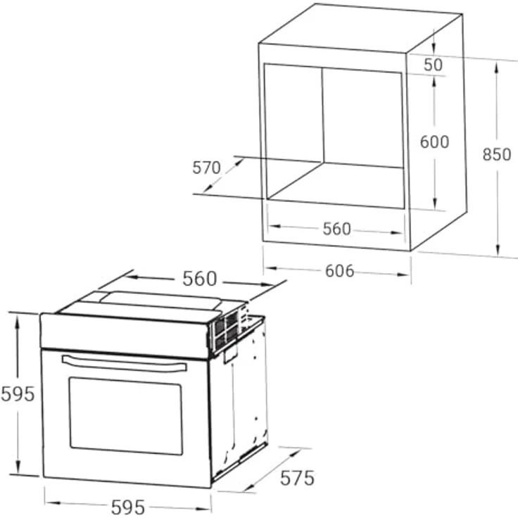 KKT KOLBE BO8005FB Einbaubackofen 60 cm, autark, 70L, 3kW, Full-Black-Design, Umluft, Heißluft, Automatik-Timer, Wärmeschutzverglasung, Kindersicherung, Drehwahlregler – Bild 7