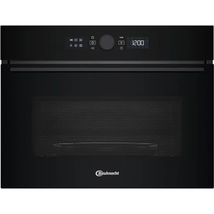 Bauknecht BMW57DMK Einbau-Mikrowelle mit Grill und Heißluft, 900 Watt, 40 Liter, schwarzes Glas