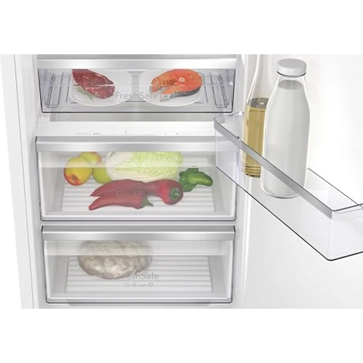 Neff, KI2823DD0, vollintegrierbare Einbau-Kühl-Gefrierkombination, 177,5 x 56 cm, N 70,EEK: E, Nutzinhalt gesamt: 280 l, Nutzinhalt Kühlraum: 246 l, Nutzinhalt Gerfrierraum: 34 l – Bild 4