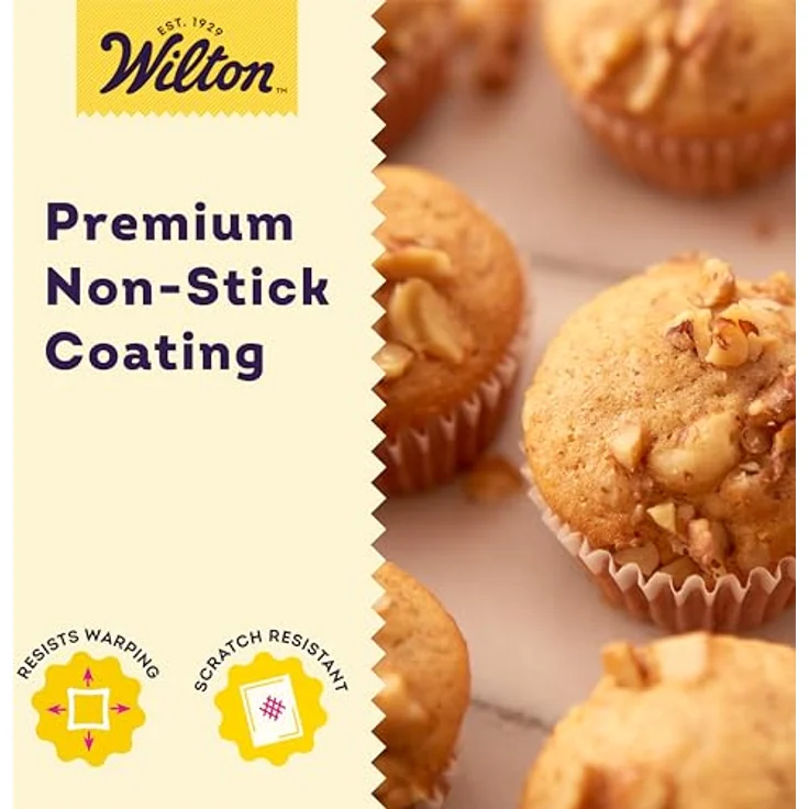 Wilton Perfect Results Premium Non-Stick Mini Muffin and Cupcake Pan, 24-Cup – Bild 3