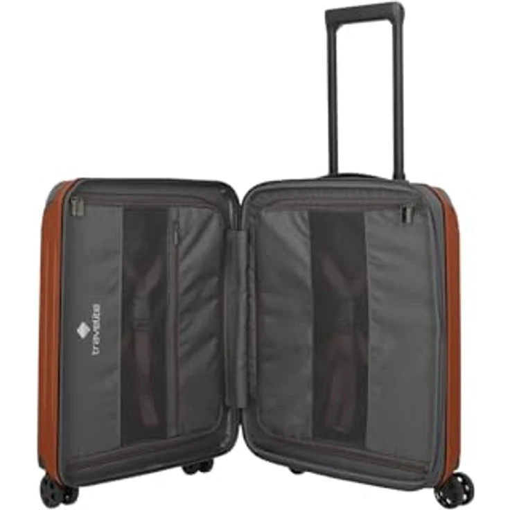Travelite Dynamiic 4 Rollen Kabinentrolley 55 cm, Dehnfalte, gelb, 100% ABS – Bild 5