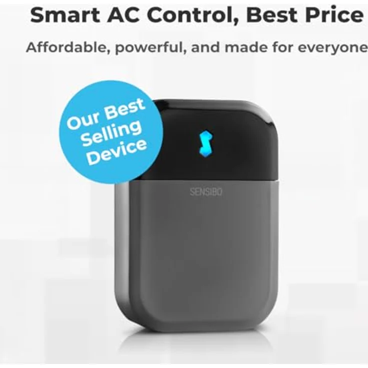 Sensibo Fernbedienung für Sky-Klimaanlage, Klimageräte-Zubehör mit Smart-Home-Integration, grau – Bild 2