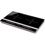 G3 Ferrari G10138 Doppel-Induktionsplatte "Dinamiko Duo", 3100 W, gehärtetes Glas, super dünn, schwarz