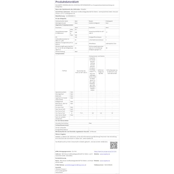 Respekta GS88-11, Einbaugefrierschrank mit 77 Litern, 4 Gefrierschubladen, 39 dB Geräuschpegel, Energieeffizienzklasse E – Bild 5