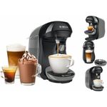 BOSCH Kapselmaschine Kapsel Kaffeemaschine TAS1009 1400 W, Schwarz, kompakt und leistungsstark