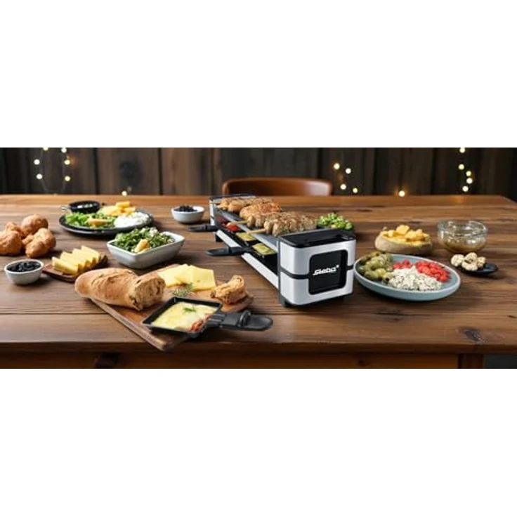 Steba Guss-Raclette RC 140, 600 Watt mit wendbarer Grillplatte und PFAS-freier Antihaftbeschichtung – Bild 3