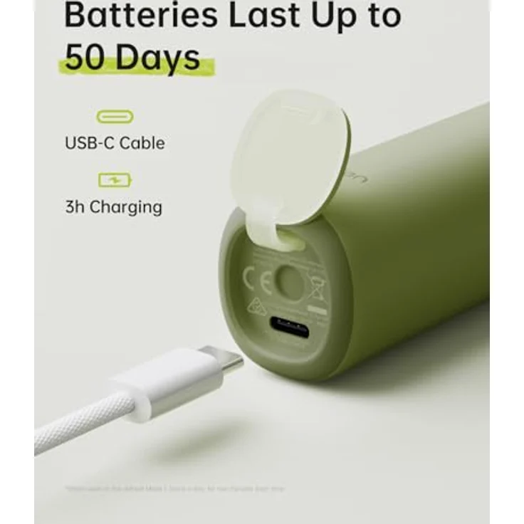 Laifen Wave Spezial Elektrische Zahnbürste, Schallzahnbürste mit Oszillation & Vibration, App-Steuerung, 2 Bürstenköpfe, grün – Bild 4