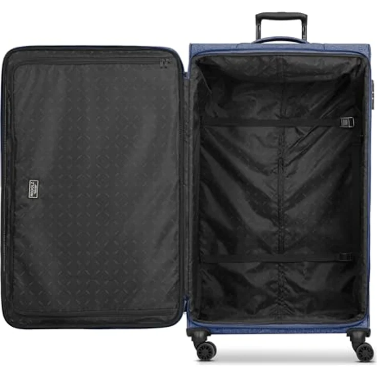 Redolz Essentials 12, XL 4-Rollen Trolley 90 cm, 130 l, sehr groß, blau, mit TSA-Schloss und intelligentem Innenleben – Bild 2