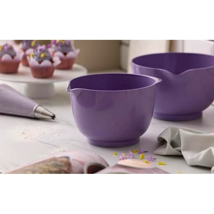 Rosti Margrethe Schüssel Set, Rührschüssel Set, 4-Teilig mit 2 Rührschüsseln und 2 Deckel, Kunststoff, Lavender – Bild 4